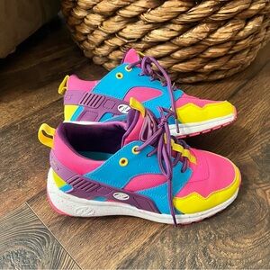 Heelys Force Skate Shoe Youth 4 Women’s 5 Neon Colors with Wheels